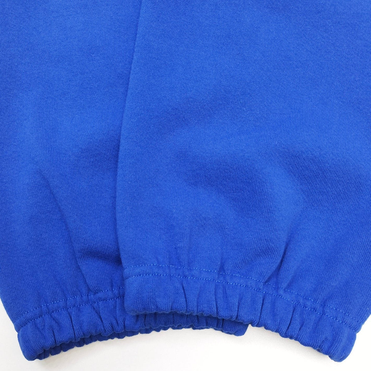 Blue Cotton Print Joggers - Men's