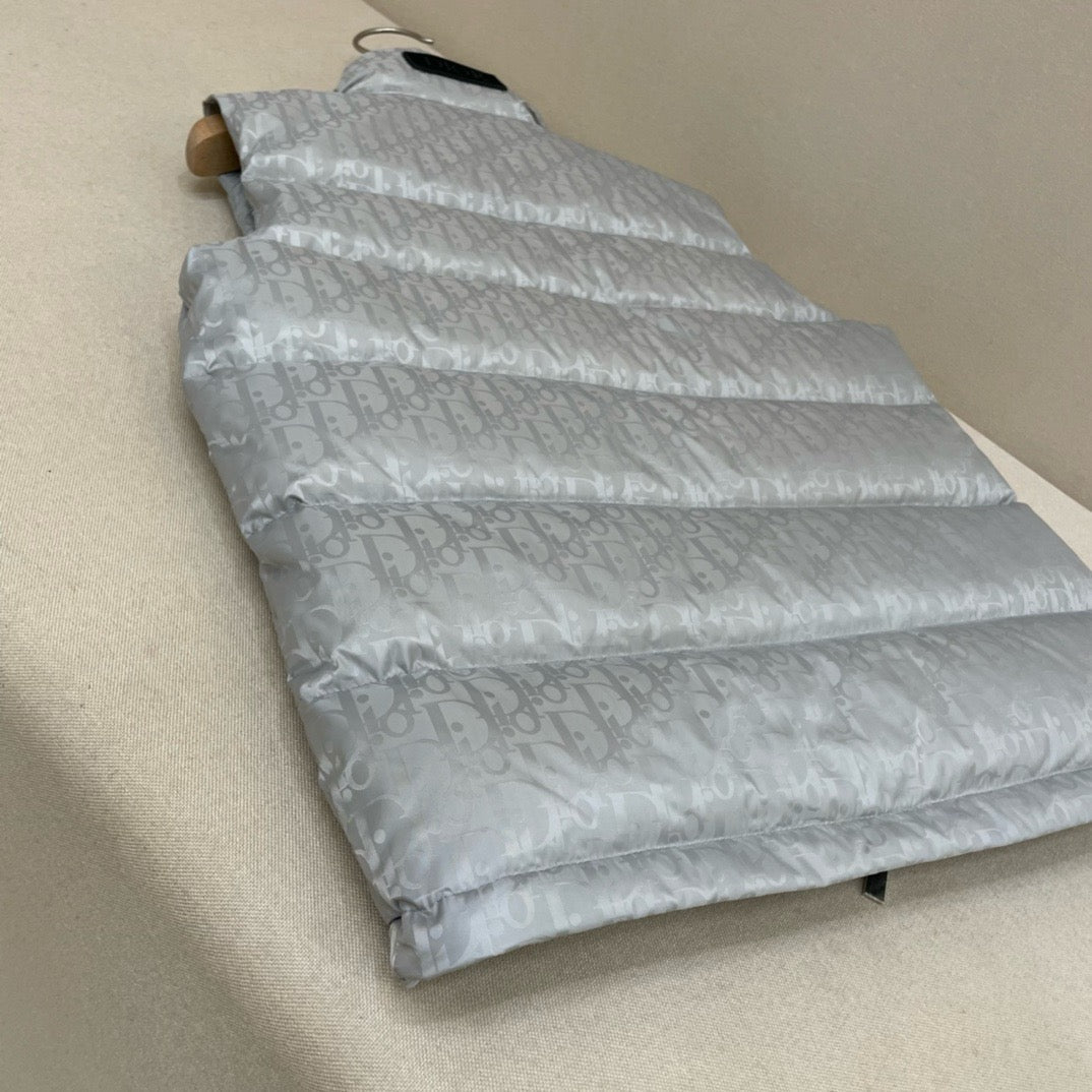 Blue Nylon Quilted Gilet - Men's
