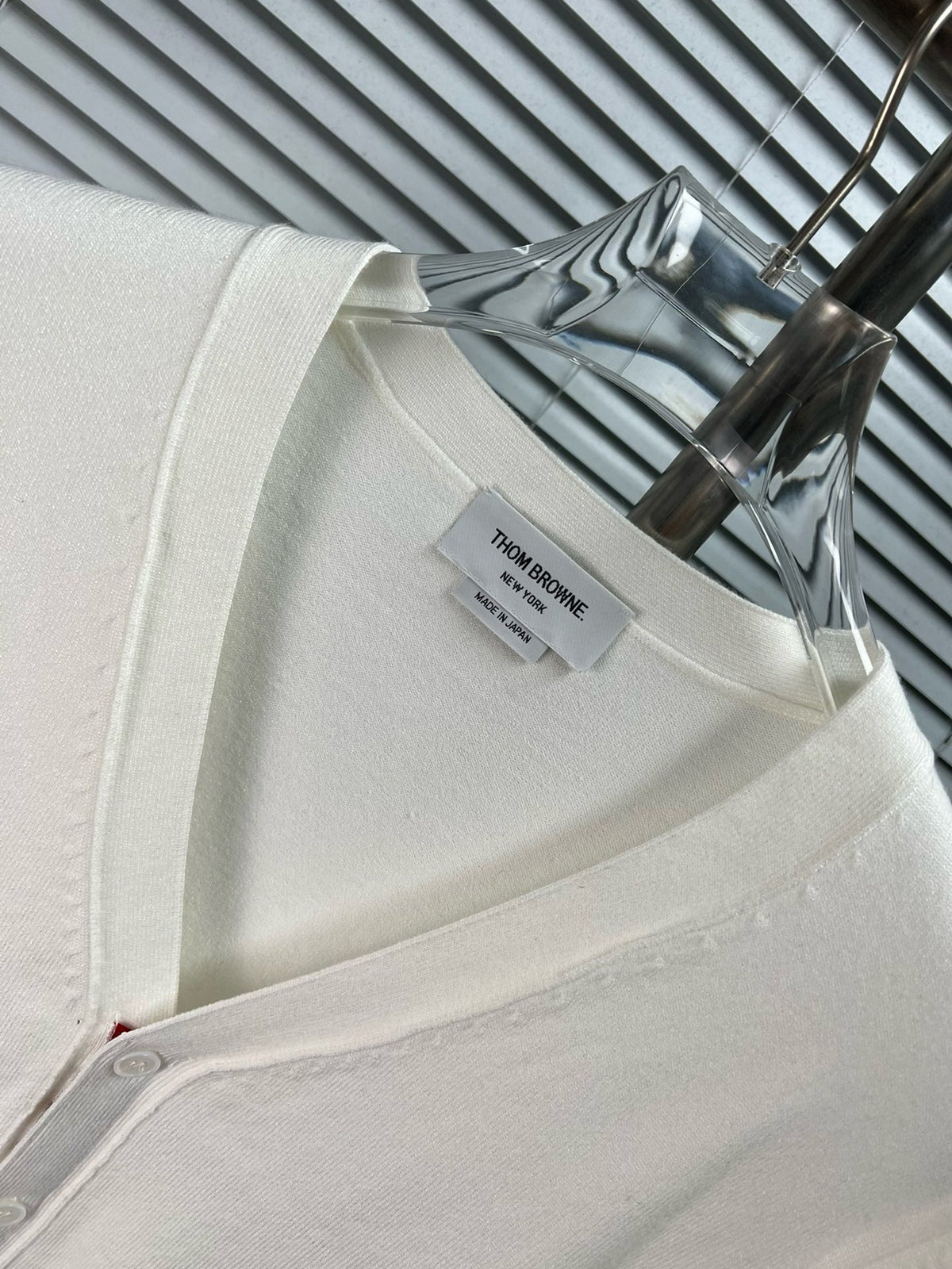 4-Bar Cardigan White - Men's