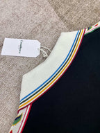 Navy Knit Contrast Trim Zip-Through - Men's