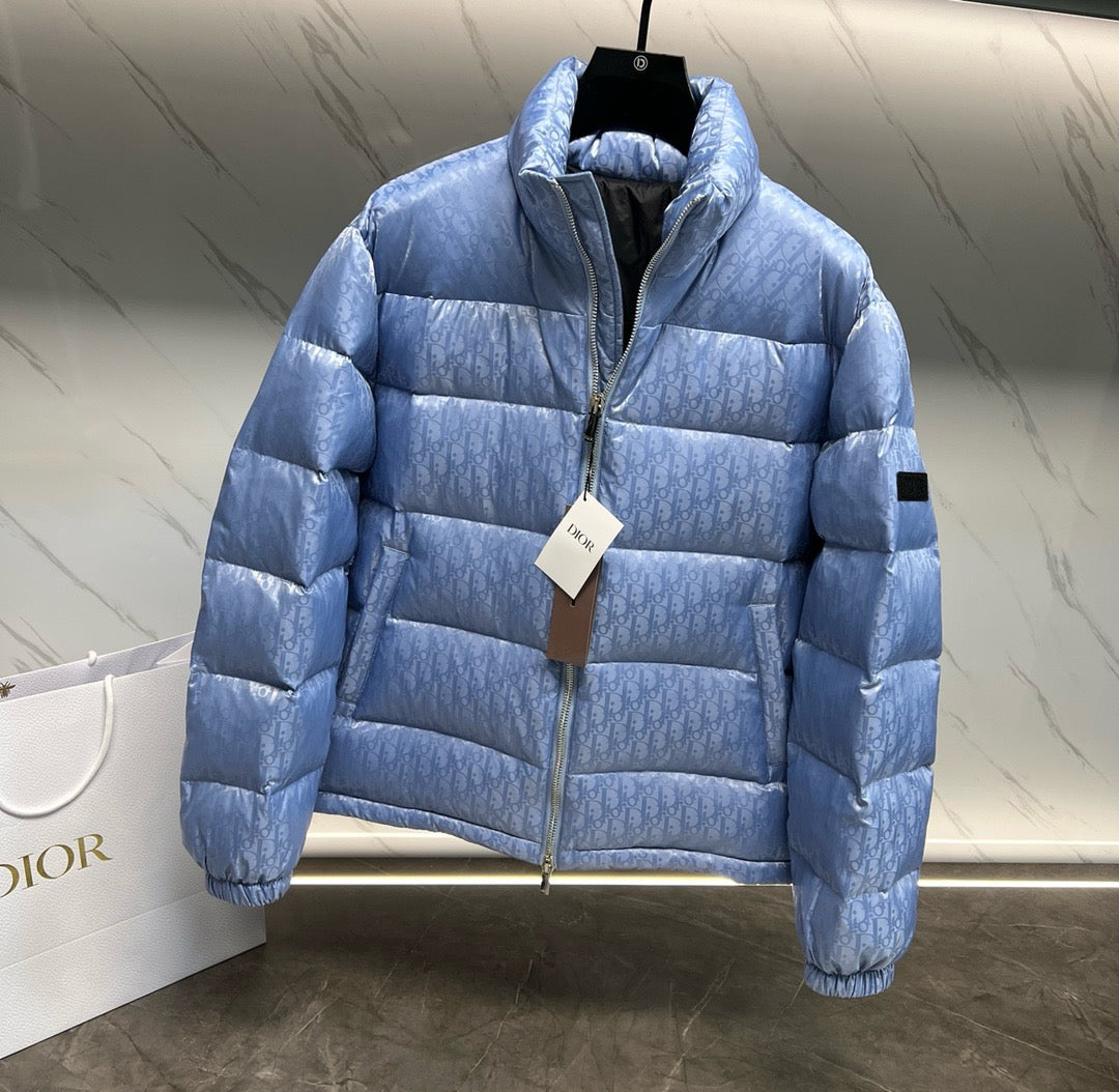 Blue Puffer Jacket - Men's