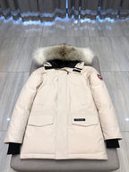 Black and White Parka - Men's