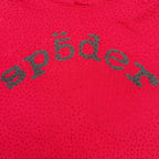 Red Cotton Graphic Pullover - Men's