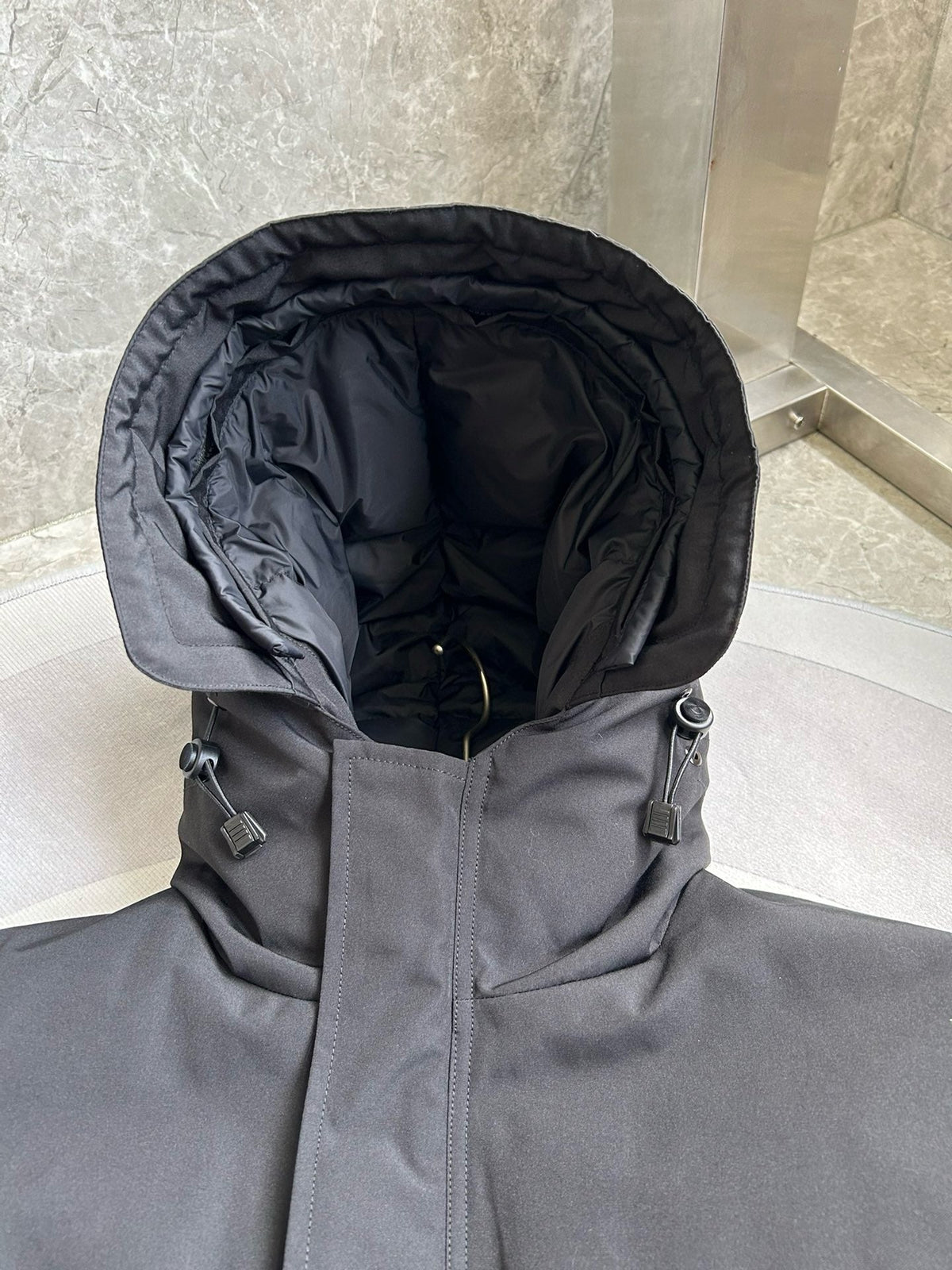 Black and White Parka - Men's