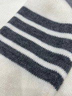 4-Bar Cardigan Navy Knit - Men's