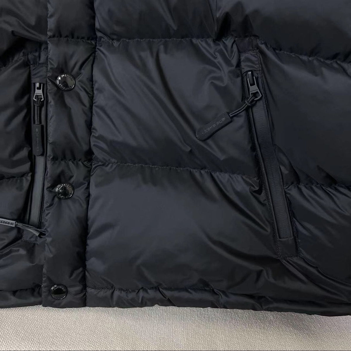 Black Puffer Jacket - Men's