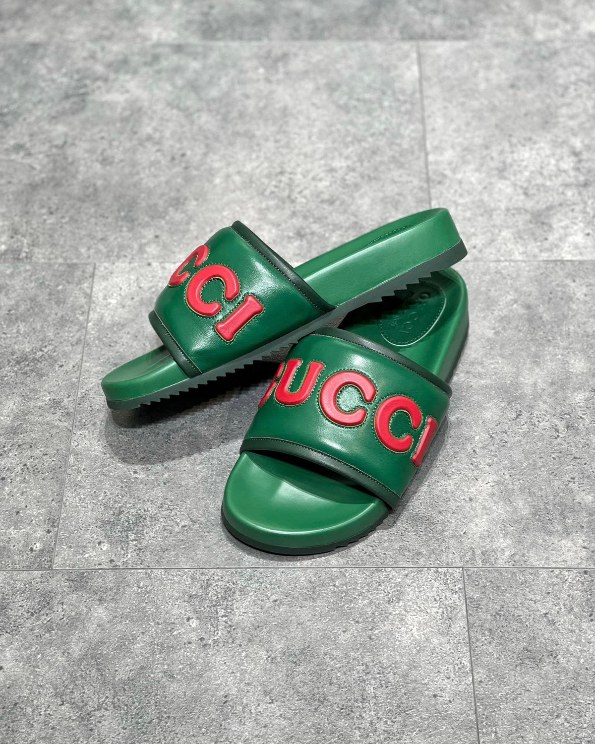 Black and Green Slides