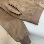 Navy Nylon Plain Bomber - Men's