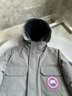 Black and White Parka - Men's