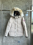 Black and White Parka - Men's