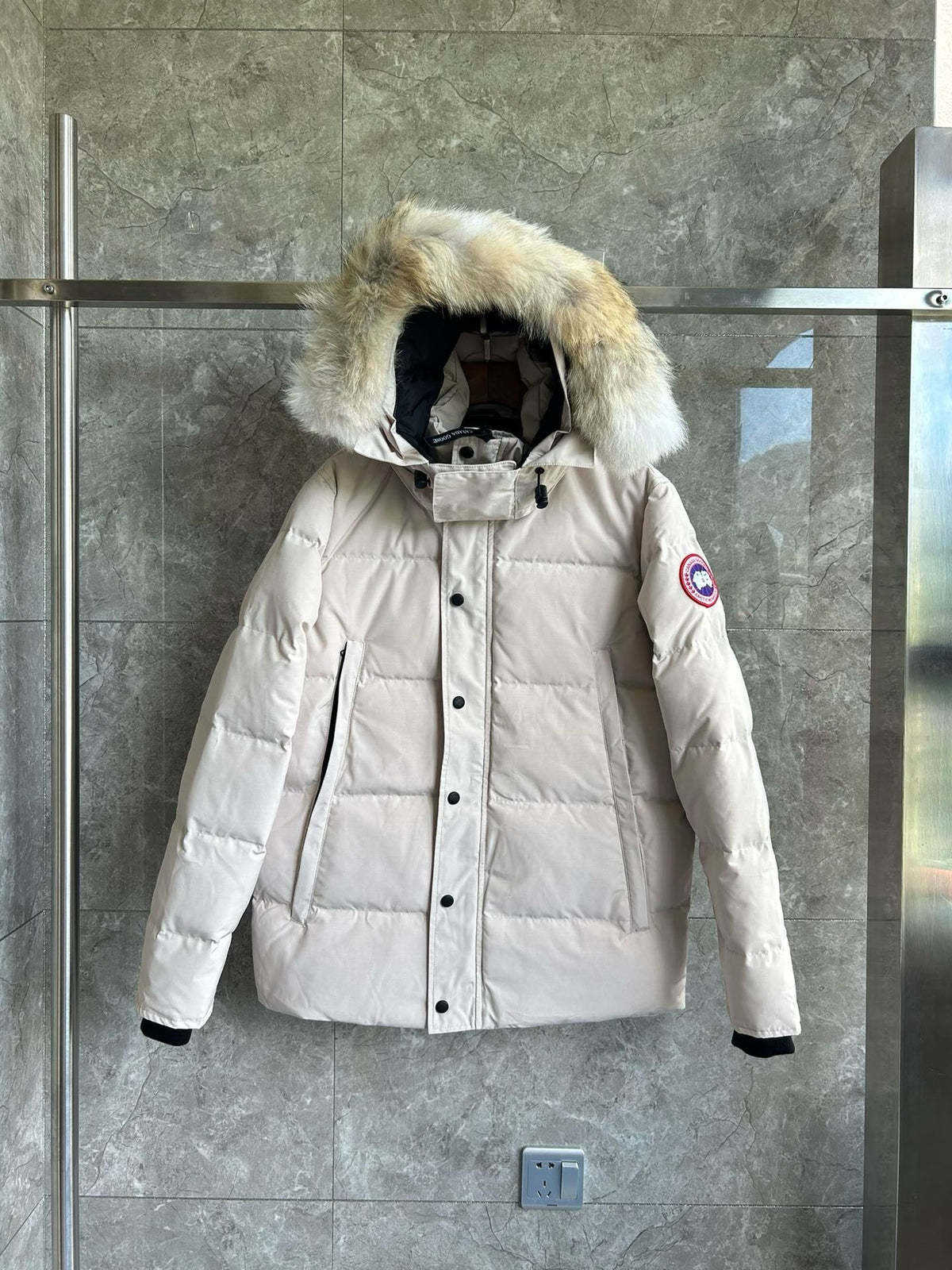Black and White Parka - Men's