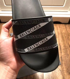 Black Allover Logo Slides
