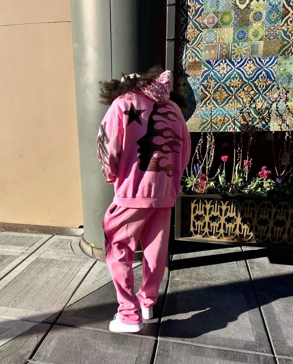 Pink Hoodie - Men's