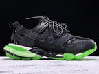 Track Black and Green Sneakers