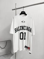 Black Jersey Numeral Short-Sleeve - Men's