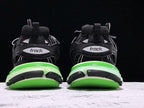 Track Black and Green Sneakers