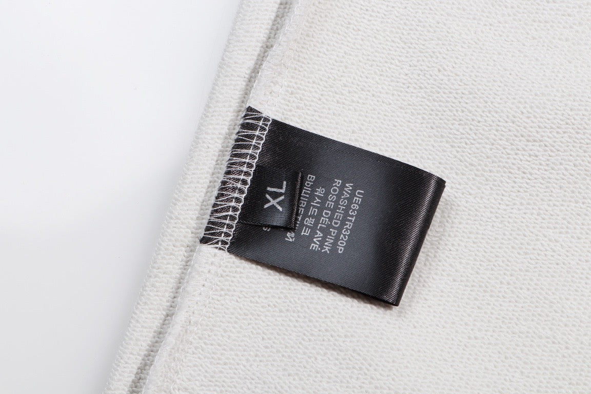 Black Cotton Tonal Graphic Pullover - Men's