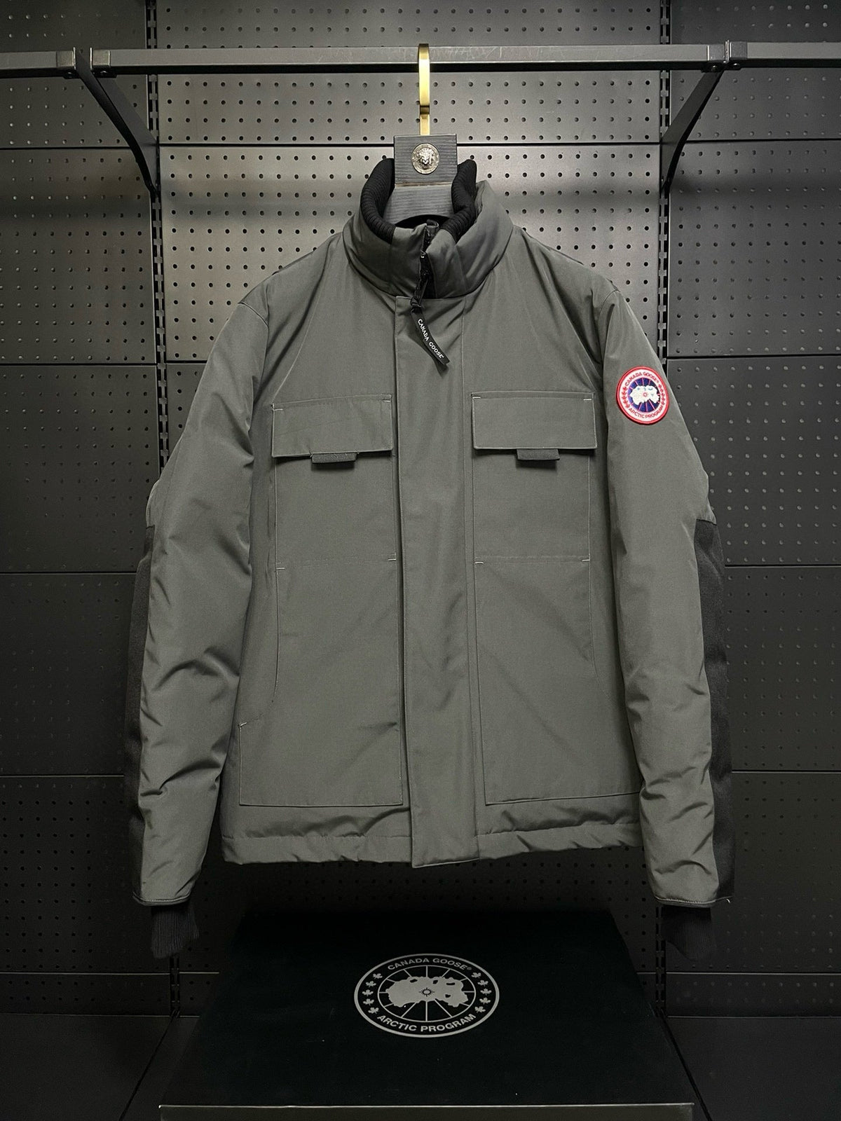 Black Nylon Down Parka - Men's