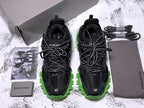 Track Black and Green Sneakers