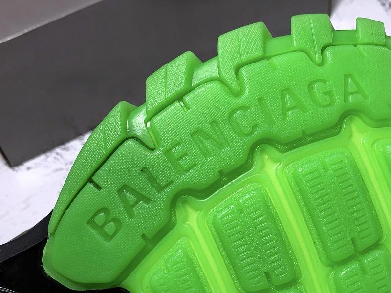 Track Black and Green Sneakers