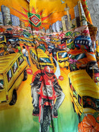 Tropical Scene Print Silk Shirt - Men's