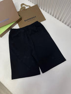 Black Cotton Plain Drawstring - Men's