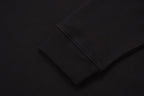 Black Cotton Triangle Logo Long-Sleeve - Men's