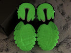 Track Black and Green Sneakers