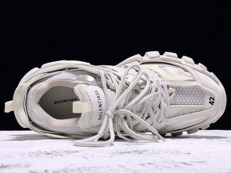 Track White Mesh Sneakers