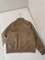 Navy Nylon Plain Bomber - Men's