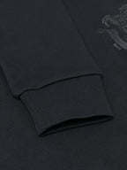 Navy Cotton Embroidered Pullover - Men's