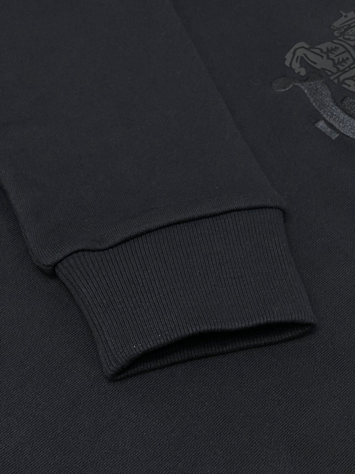 Navy Cotton Embroidered Pullover - Men's
