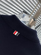 RWB Stripe Cardigan Navy - Men's