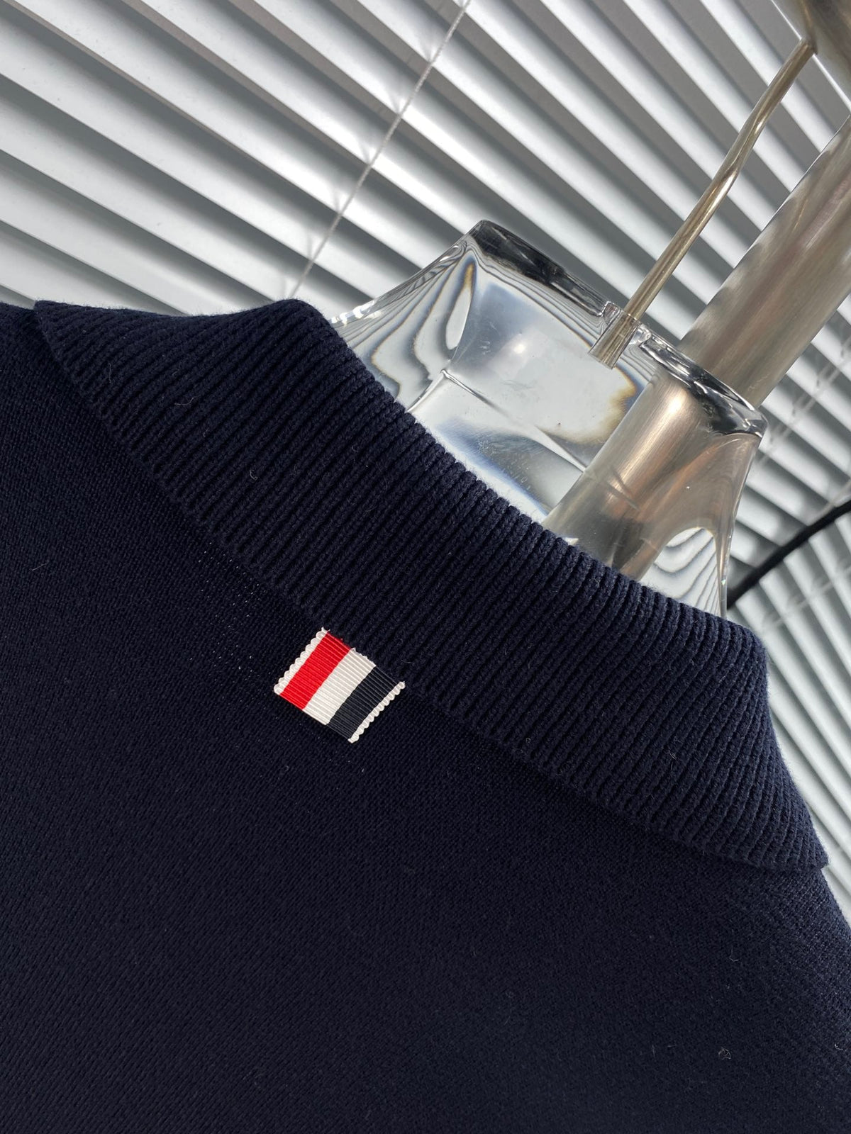 RWB Stripe Cardigan Navy - Men's