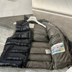 Black Nylon Glossy Gilet - Men's