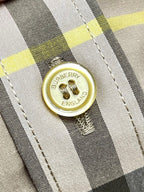 Beige Cotton Check Long-Sleeve - Men's