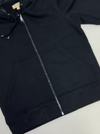 Navy Cotton Logo Zip-Through - Men's