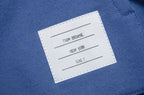 Grey Cotton Bar Stripe Pullover - Men's