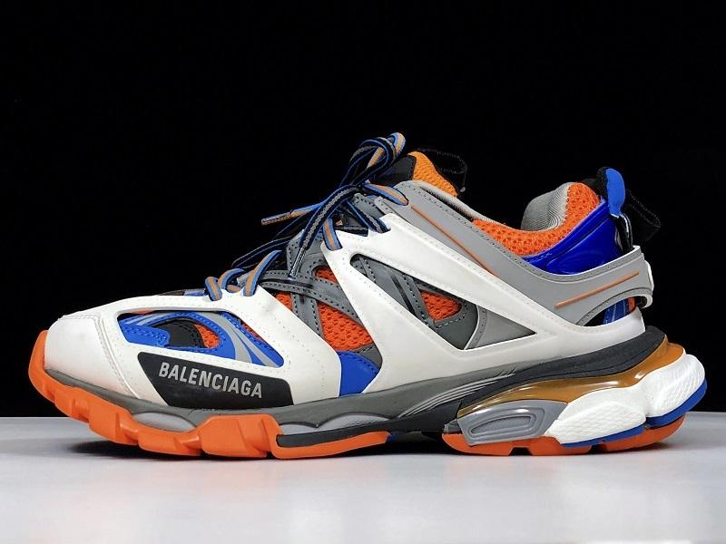 Track Blue and Orange Sneakers