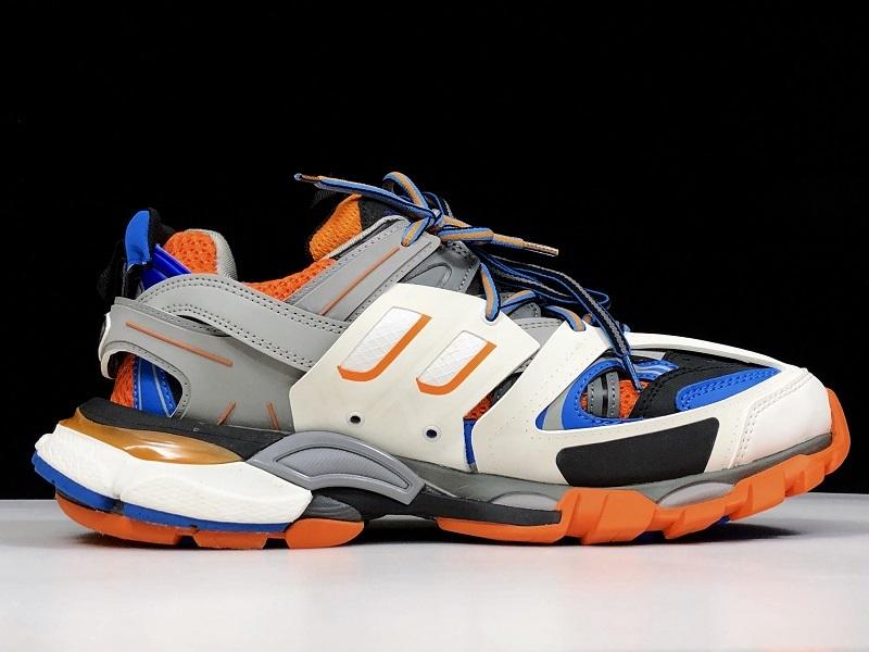 Track Blue and Orange Sneakers