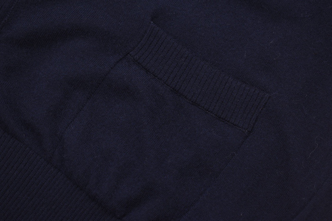 Grey Wool Four-Bar Cardigan - Men's