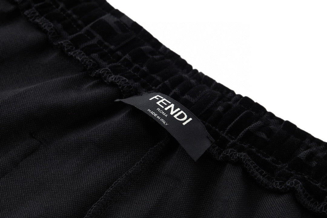 Black Jacquard Monogram Drawstring - Men's