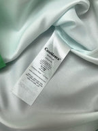 Blue Gradient Trim Silk Shirt - Men's