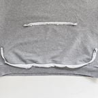 Grey Cotton Bold Text Pullover - Men's