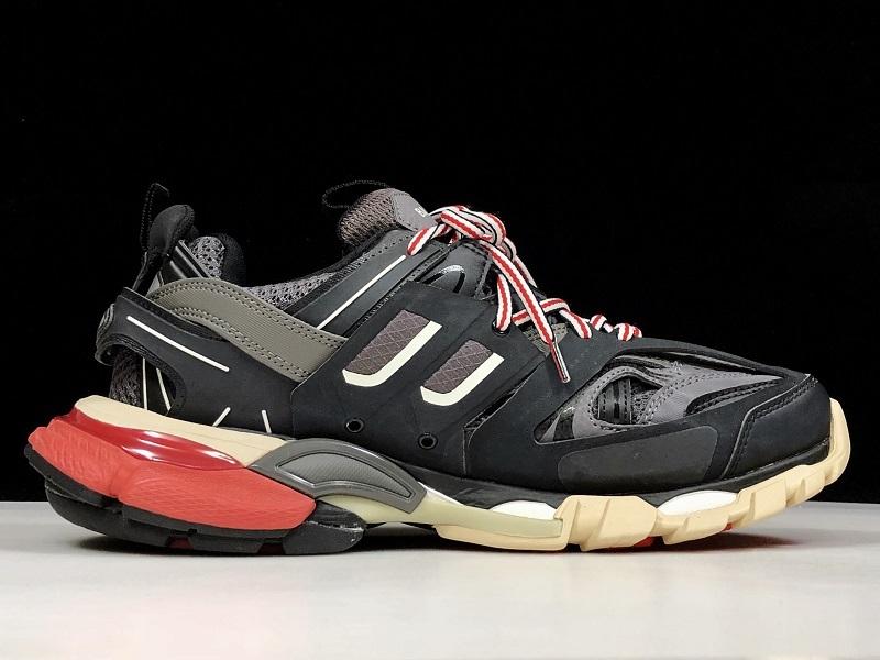Track Black and Red Sneakers