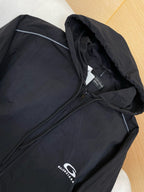 Navy Nylon Logo Hooded - Men's