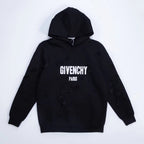Black Cotton Logo Pullover - Men's