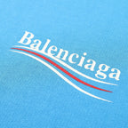 Blue Cotton Logo Pullover - Men's