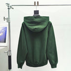 Green Cotton Graphic Pullover - Men's