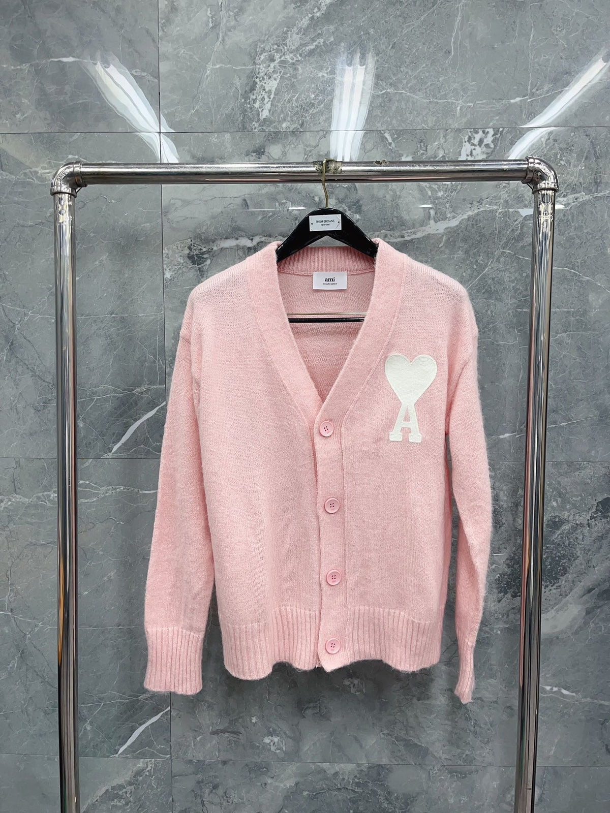 Light Blue and Pink Sweater - Men's